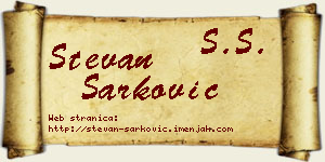 Stevan Šarković vizit kartica